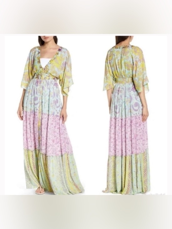 HEMANT & NANDITA Dresses & Skirts - HEMANT & NANDITA Multi Floral Printed
Maxi Dress